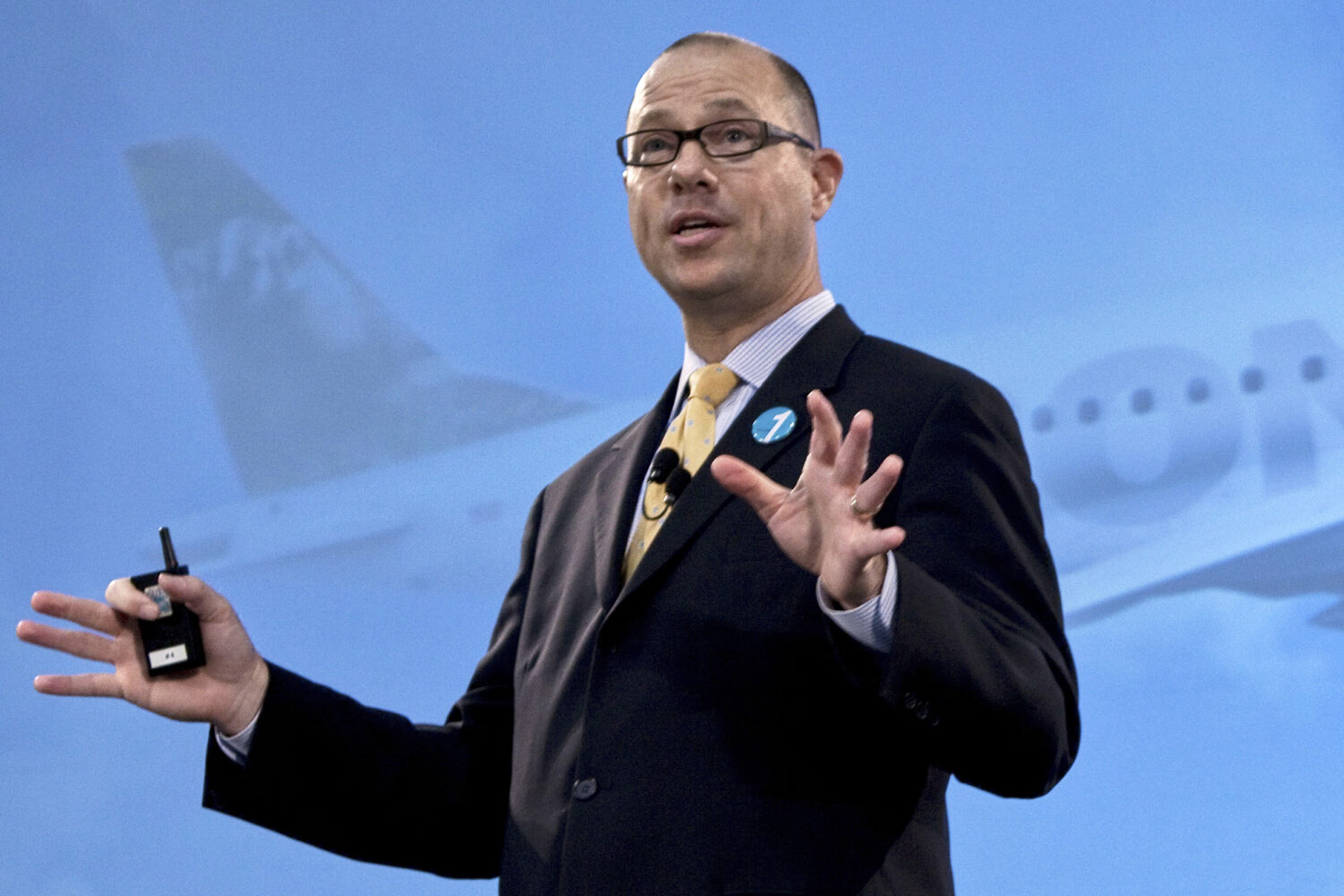 FILE - Republic CEO Bryan Bedford speaks during a news conference, April 13, 2010, in Milwaukee. (A...