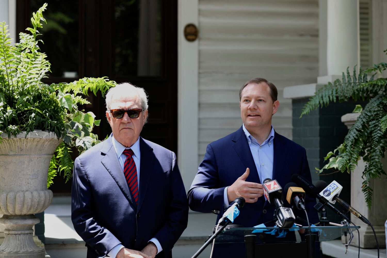 South Carolina attorney and former senator Dick Harpootlian, left, and Sen. Wes Climer, R-Rock Hill...