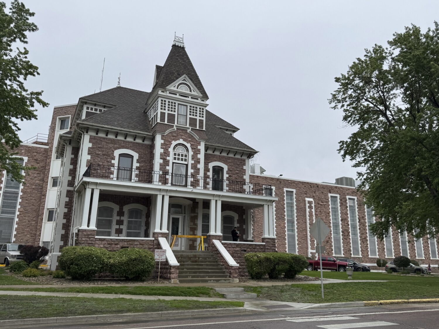 The South Dakota State Penitentiary sits north of downtown Sioux Falls on Friday, May 23, 2025. (AP...