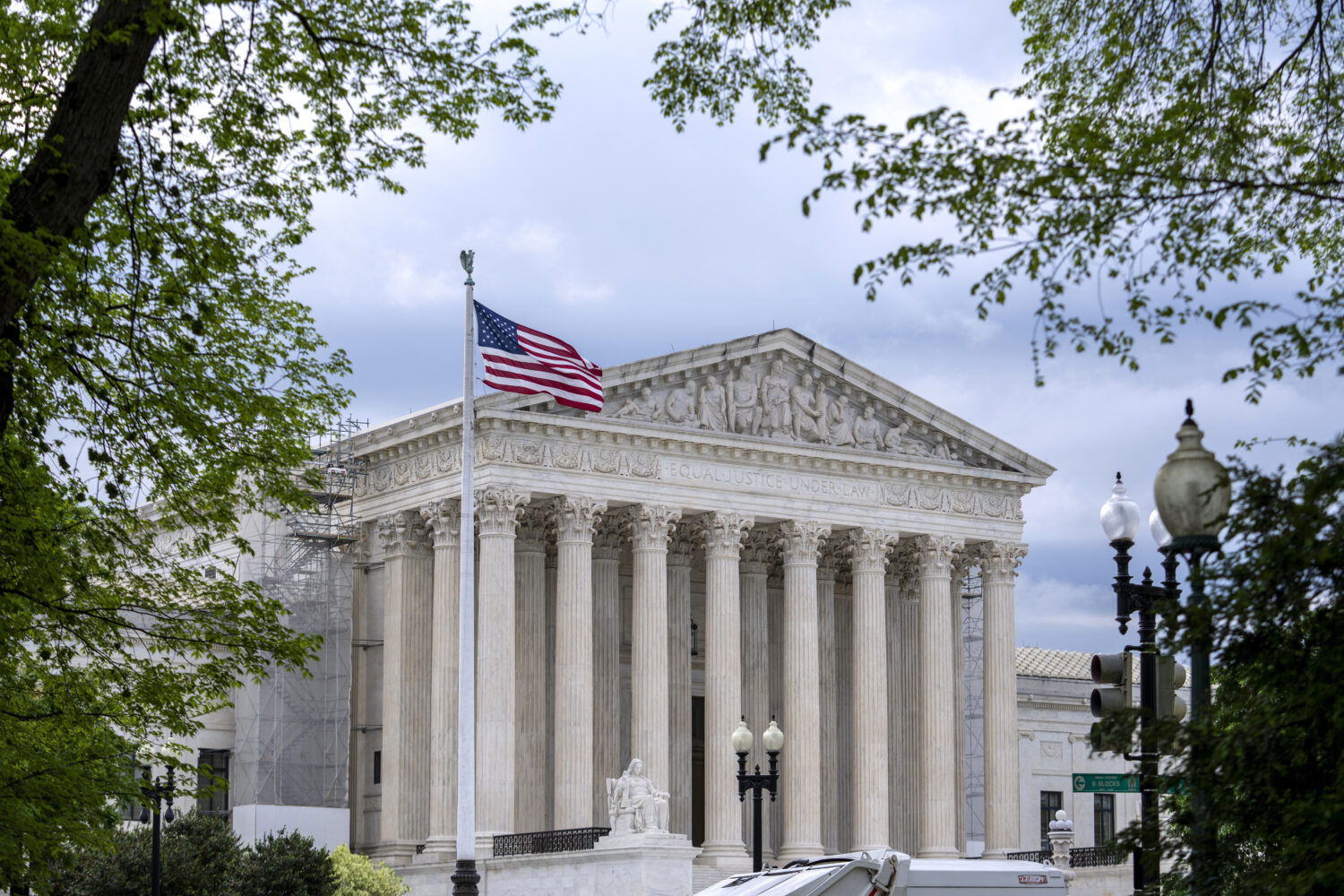 FILE - Supreme Court is seen on Capitol Hill in Washington, April 25, 2024. (AP Photo/J. Scott Appl...