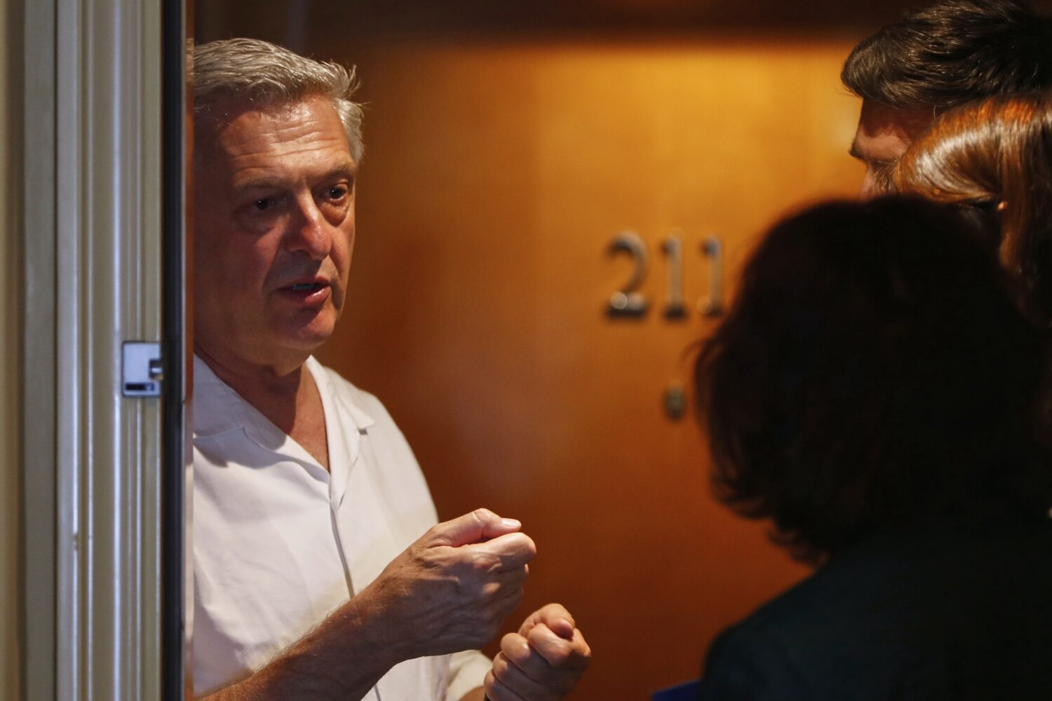 U.N. refugee agency ( UNHCR ) chief Filippo Grandi talks to the Associated Press in Damascus, Syria...