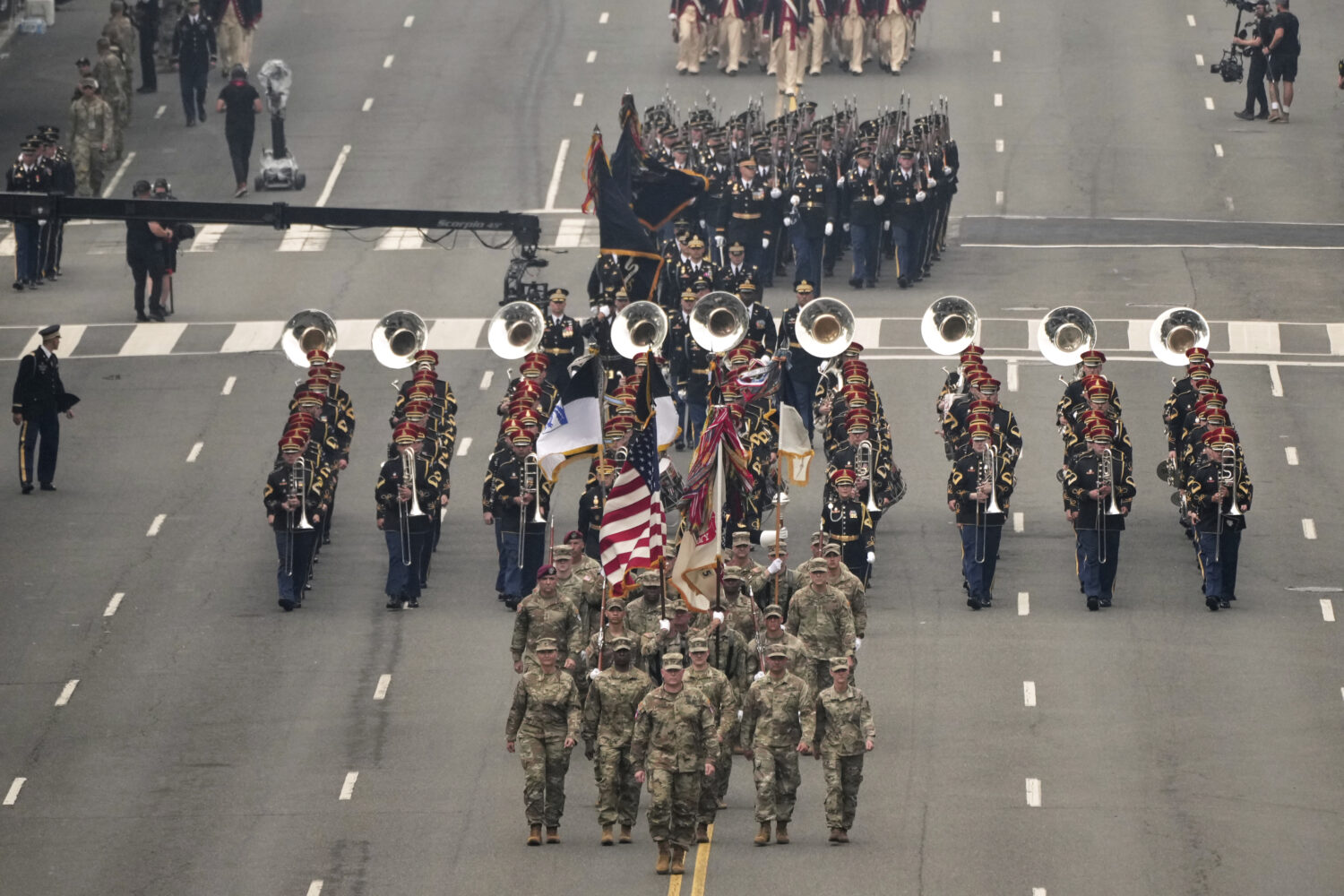 A military parade commemorating the Army's 250th anniversary and coinciding with President Donald T...