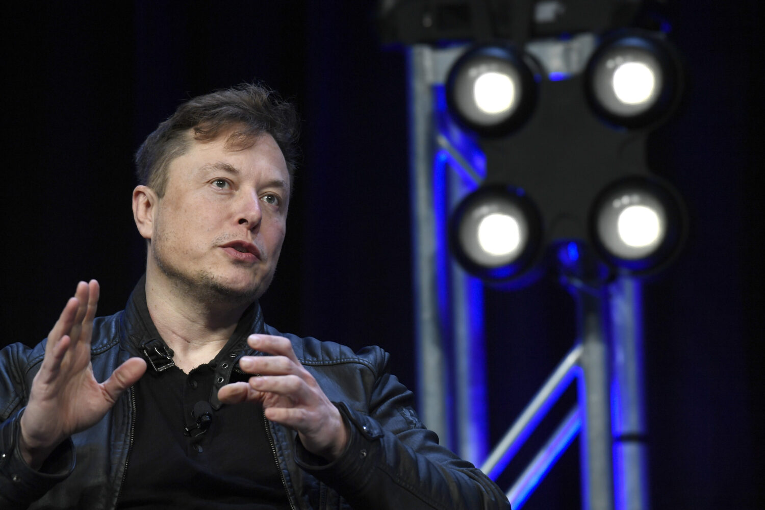 FILE - Tesla and SpaceX Chief Executive Officer Elon Musk speaks at the SATELLITE Conference and Ex...