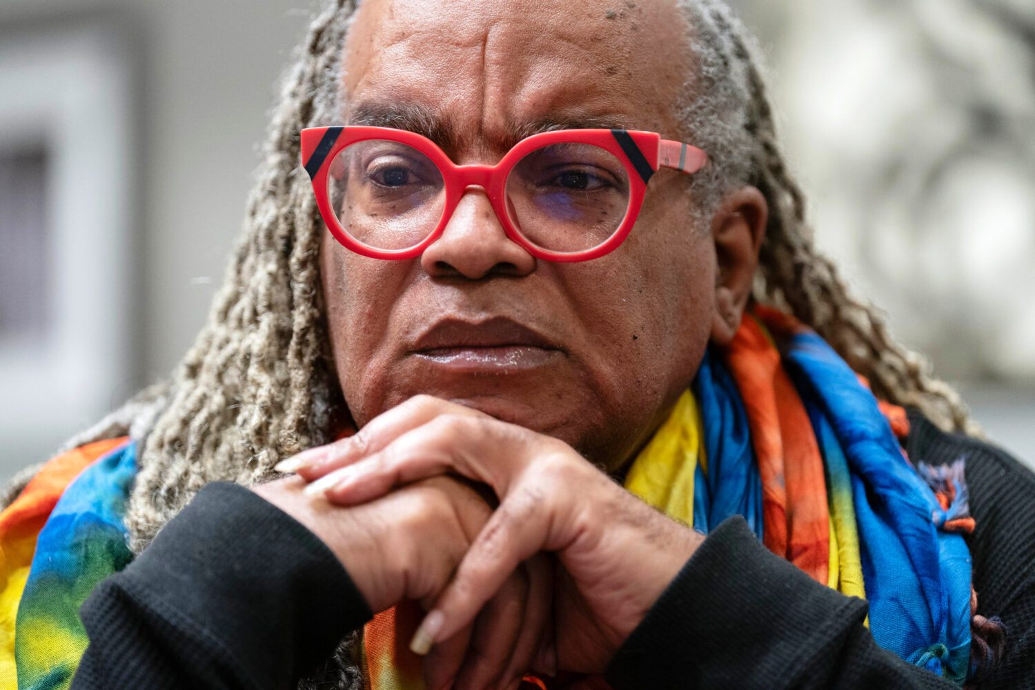 Rayceen Pendarvis speaks during an interview with The Associated Press in Washington, Tuesday, June...