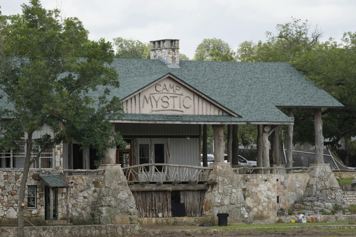 Camp Mystic is shown in Hunt, Texas on Wednesday, July 9, 2025. (AP Photo/Ashley Landis)Credit: ASS...