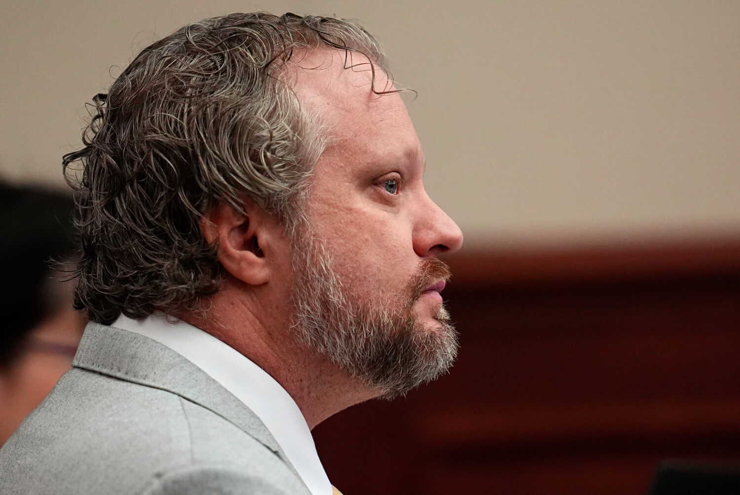 Dentist James Craig listens to closing arguments during his murder trial in district court in Arapa...