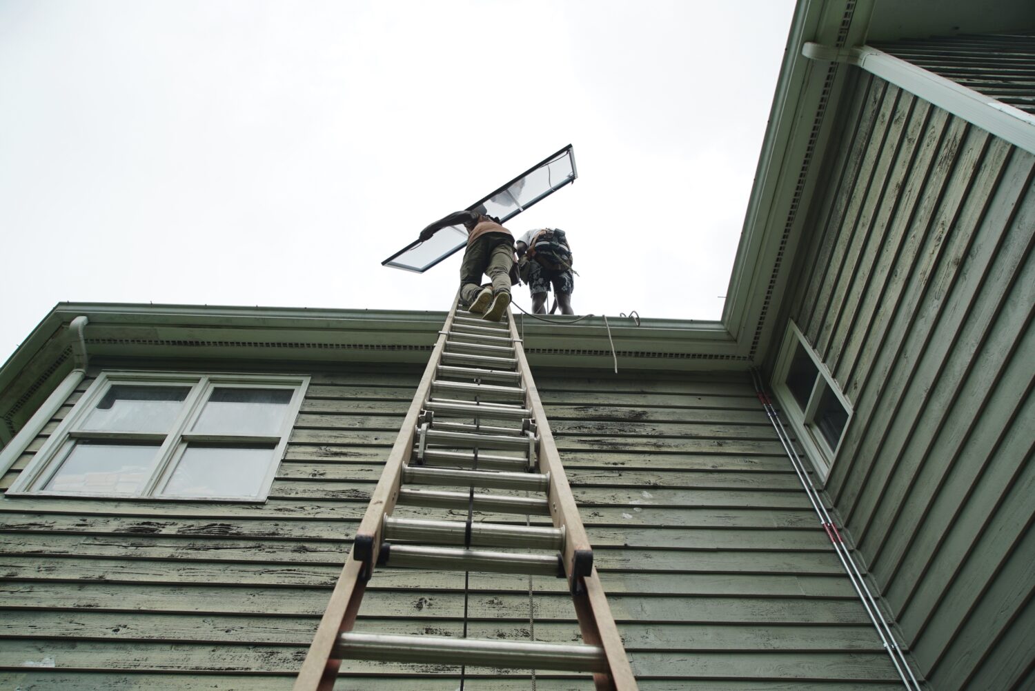 Solar panels are installed on a home in Chapel Hill, N.C., Wednesday, July 2, 2025. (AP Photo/Allen...