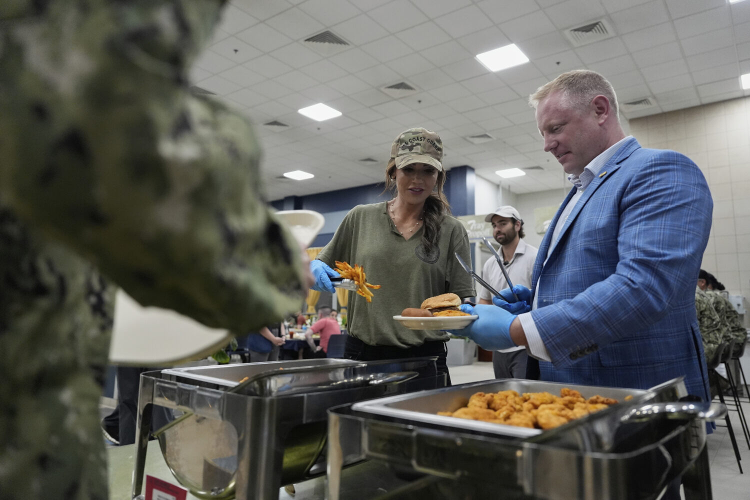 FILE - Homeland Security Secretary Kristi Noem and Sean Plankey, Senior adviser to the Secretary fo...