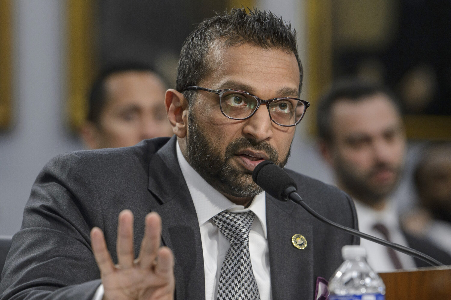 FILE - FBI Director Kash Patel testifies during a budget hearing on Capitol Hill, May 7, 2025, in W...
