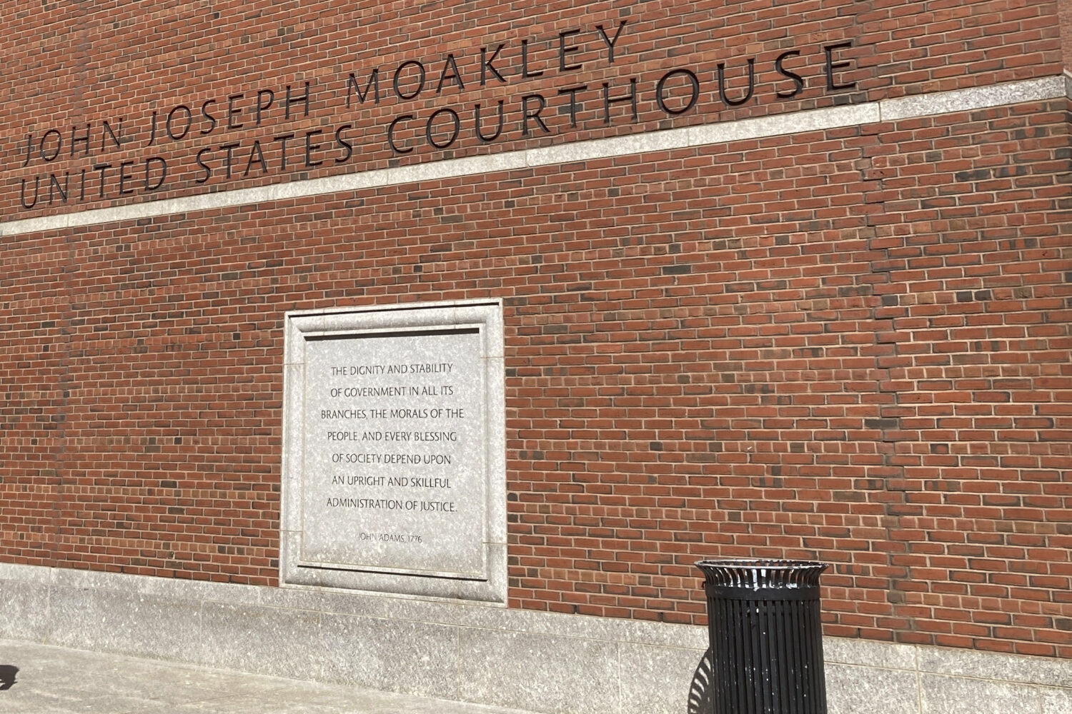 FILE - The John Joseph Moakley Federal Courthouse is shown on Sept. 27, 2024 in Boston. (AP Photo/S...