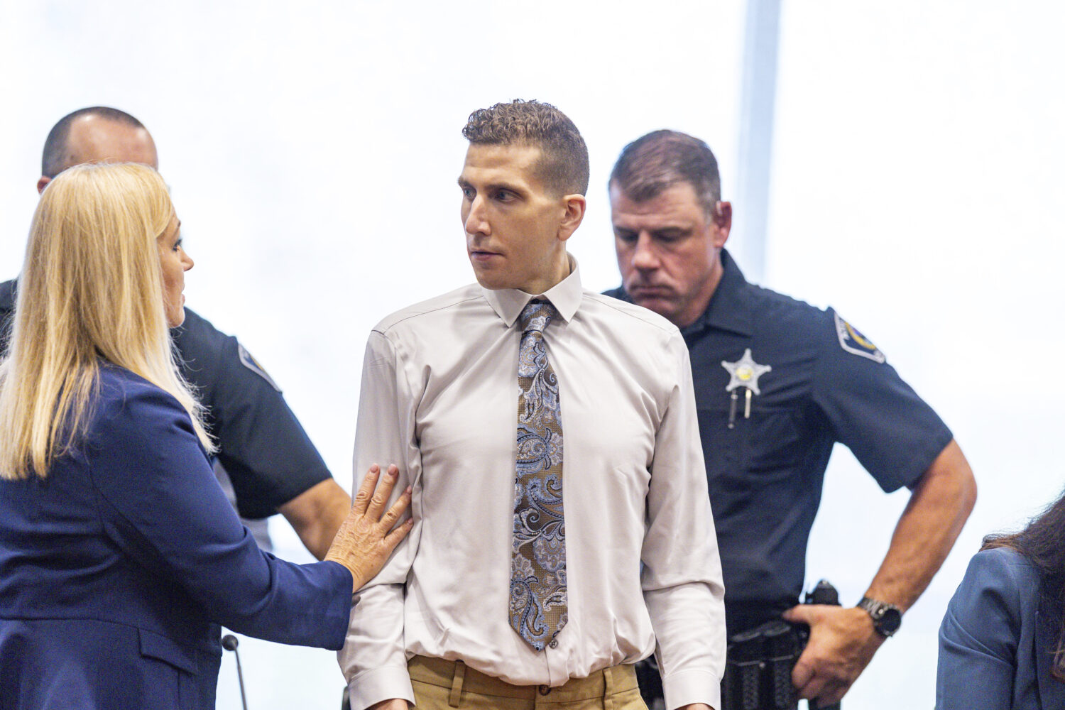 Brian Kohberger, charged in the murders of four University of Idaho students, appears at the Ada Co...