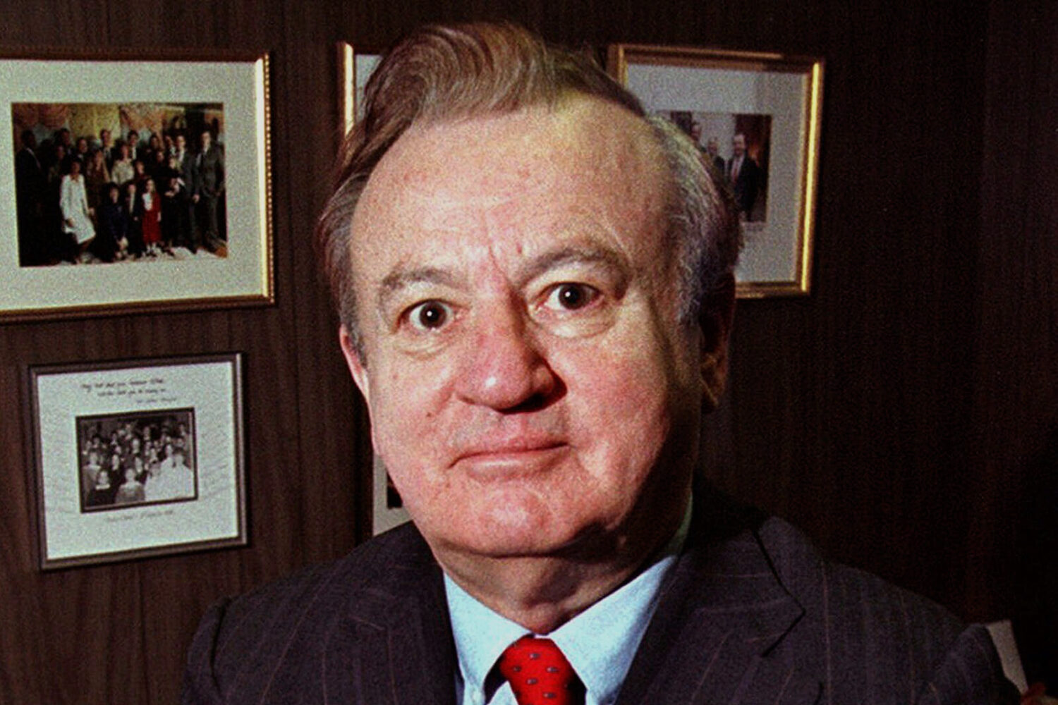FILE--Former Rhode Island Gov. Edward DiPrete, shown in this Jan. 12, 1998 file photo. AP Photo/Mat...