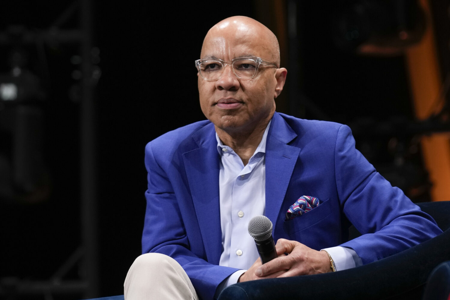 FILE - Darren Walker, president of the Ford Foundation, participates in the Gobal Citizen NOW confe...