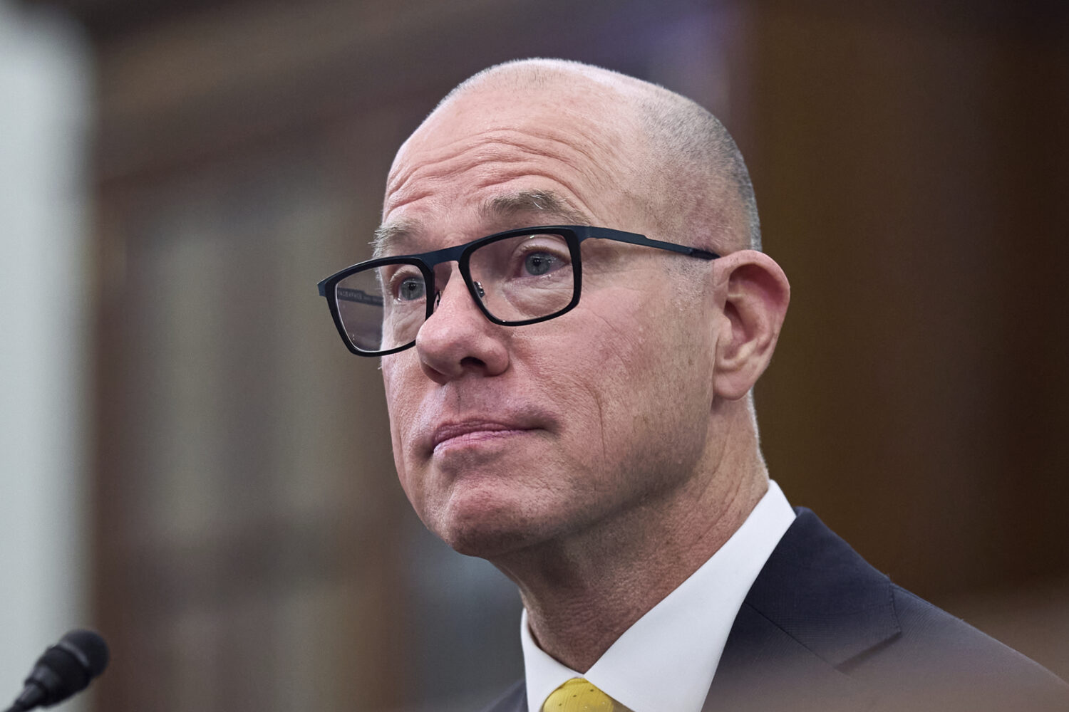 Bryan Bedford, President Donald Trump's nominee to run the Federal Aviation Administration, testifi...