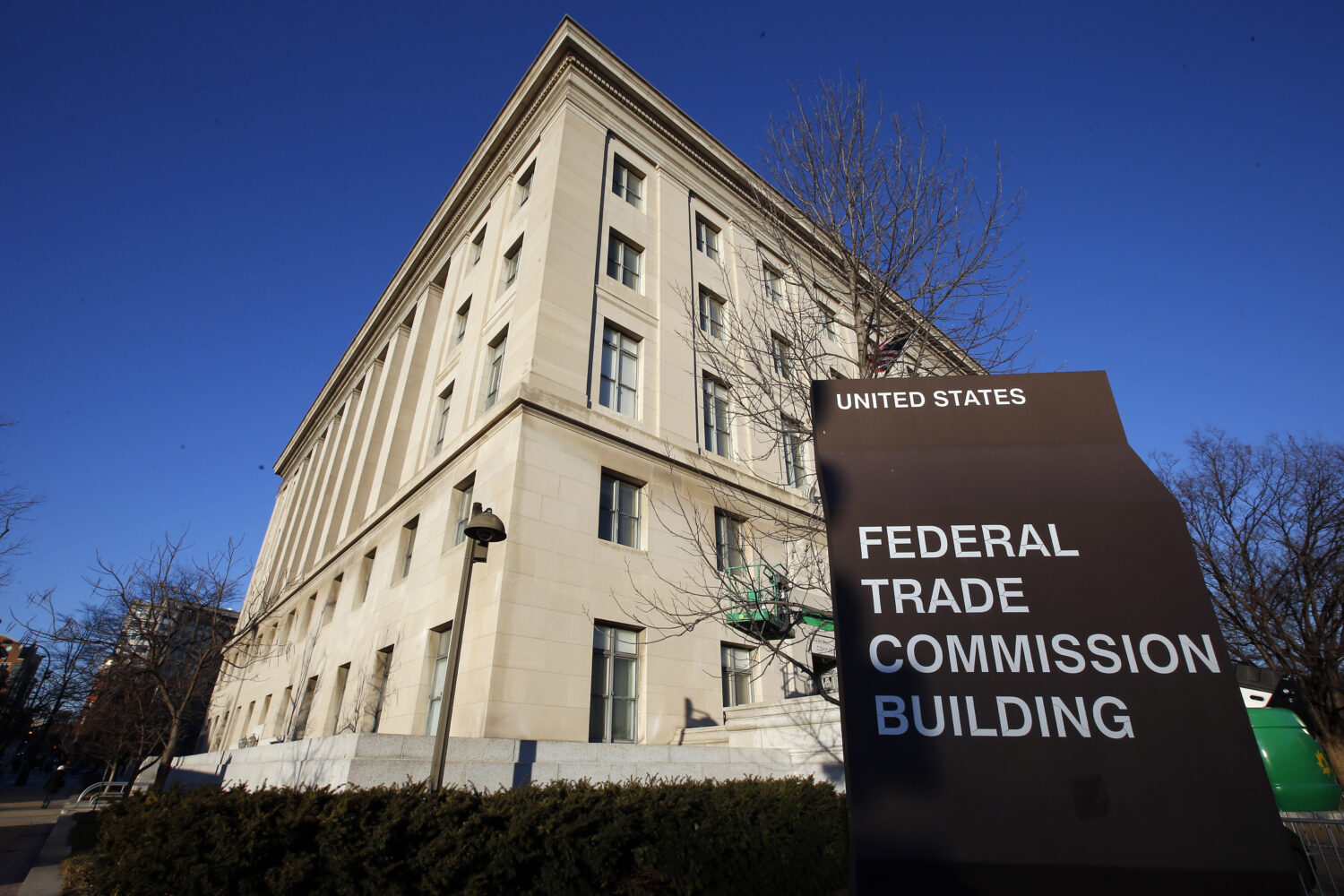 FILE - The Federal Trade Commission building is seen, Jan. 28, 2015, in Washington. (AP Photo/Alex ...