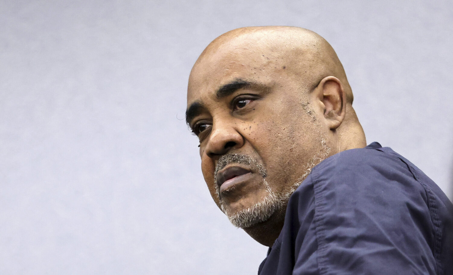FILE - Duane "Keffe D" Davis appears in Clark County District Court for a trial readiness status ch...