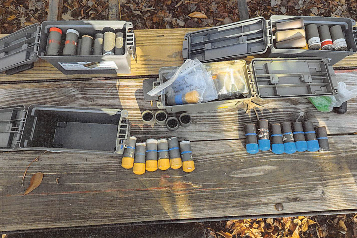 FILE - This image provided by U.S. Attorney's Office, Eastern District of Virginia shows a stockpil...
