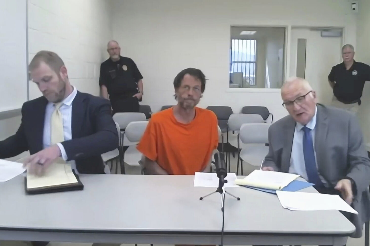 This image made from video provided by the Anaconda Deer Lodge County Justice Court shows Michael P...