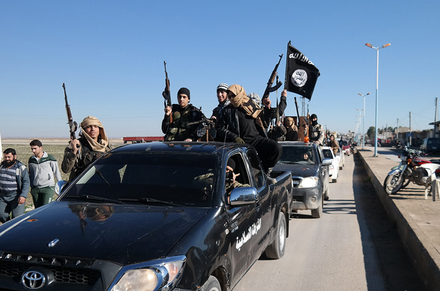 FILE - In this file photo released on May 4, 2015, by a militant website, which has been verified a...