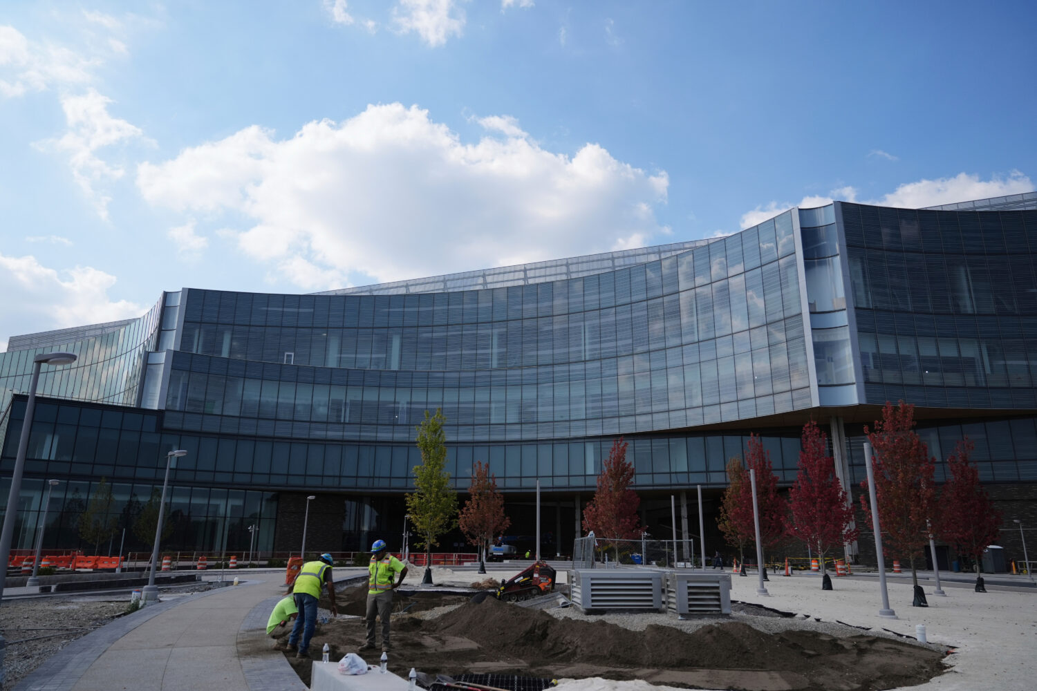 The site of the future Ford World Headquarters is seen under construction, Thursday, Sept. 11, 2025...