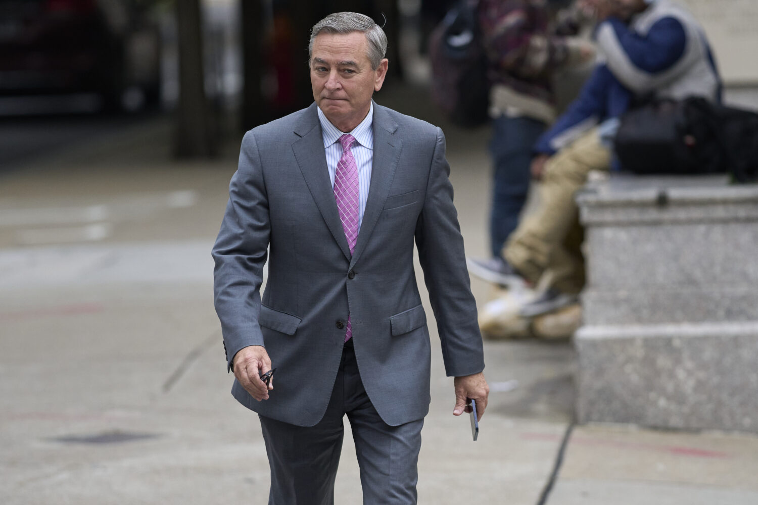 FILE - Former Tennessee House Speaker Glen Casada arrives at the federal courthouse Friday, May 9, ...