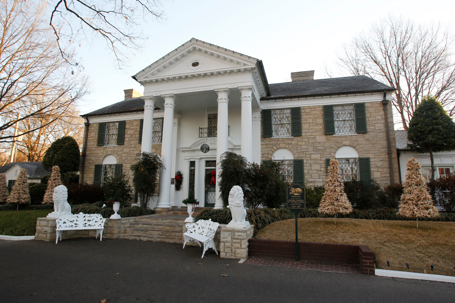 FILE - Graceland, Elvis Presley's home, is pictured, Jan. 7, 2011, in Memphis, Tenn. (AP Photo/Mark...