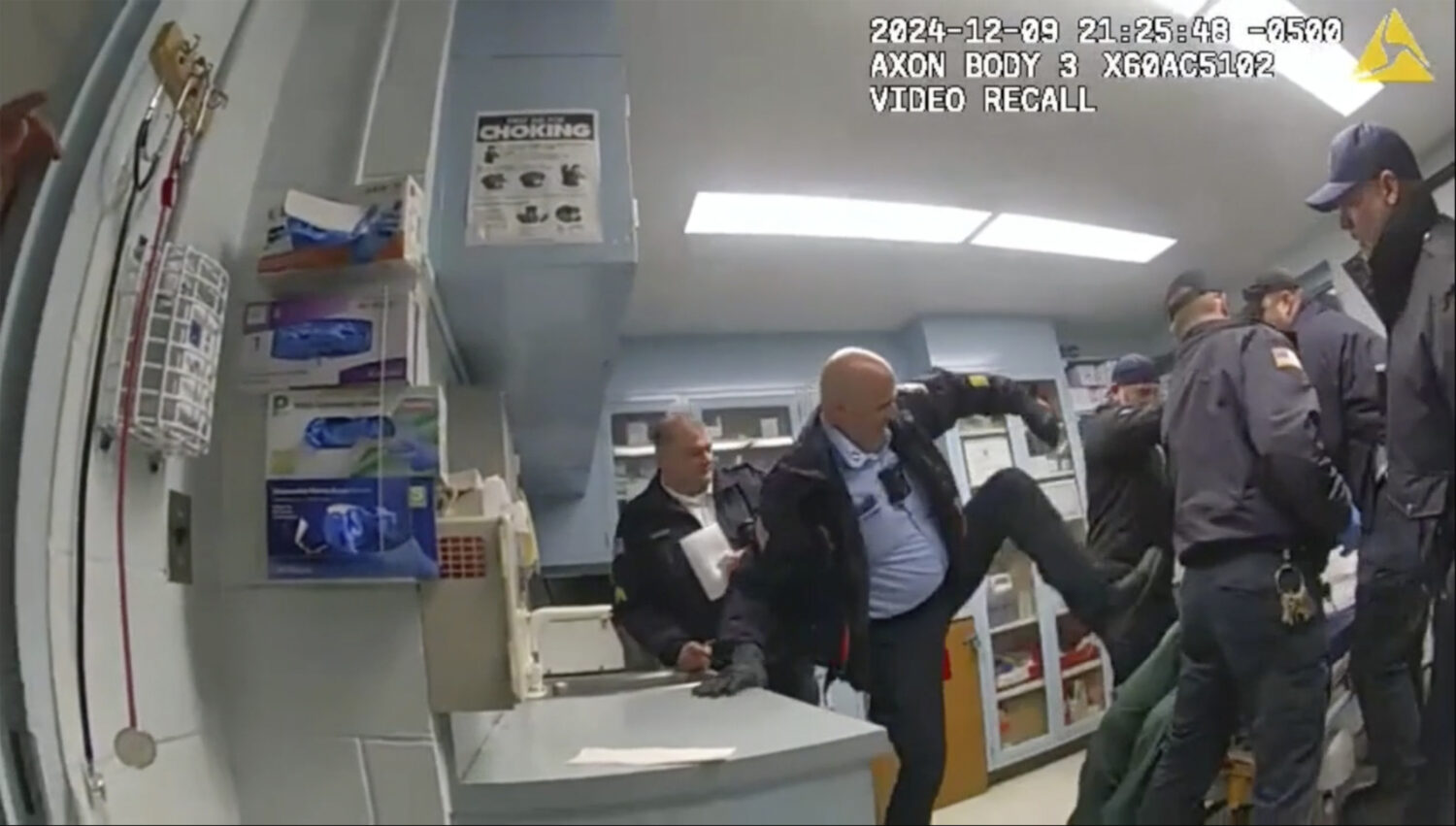 FILE - This image provided by the New York State Attorney General office shows body camera footage ...