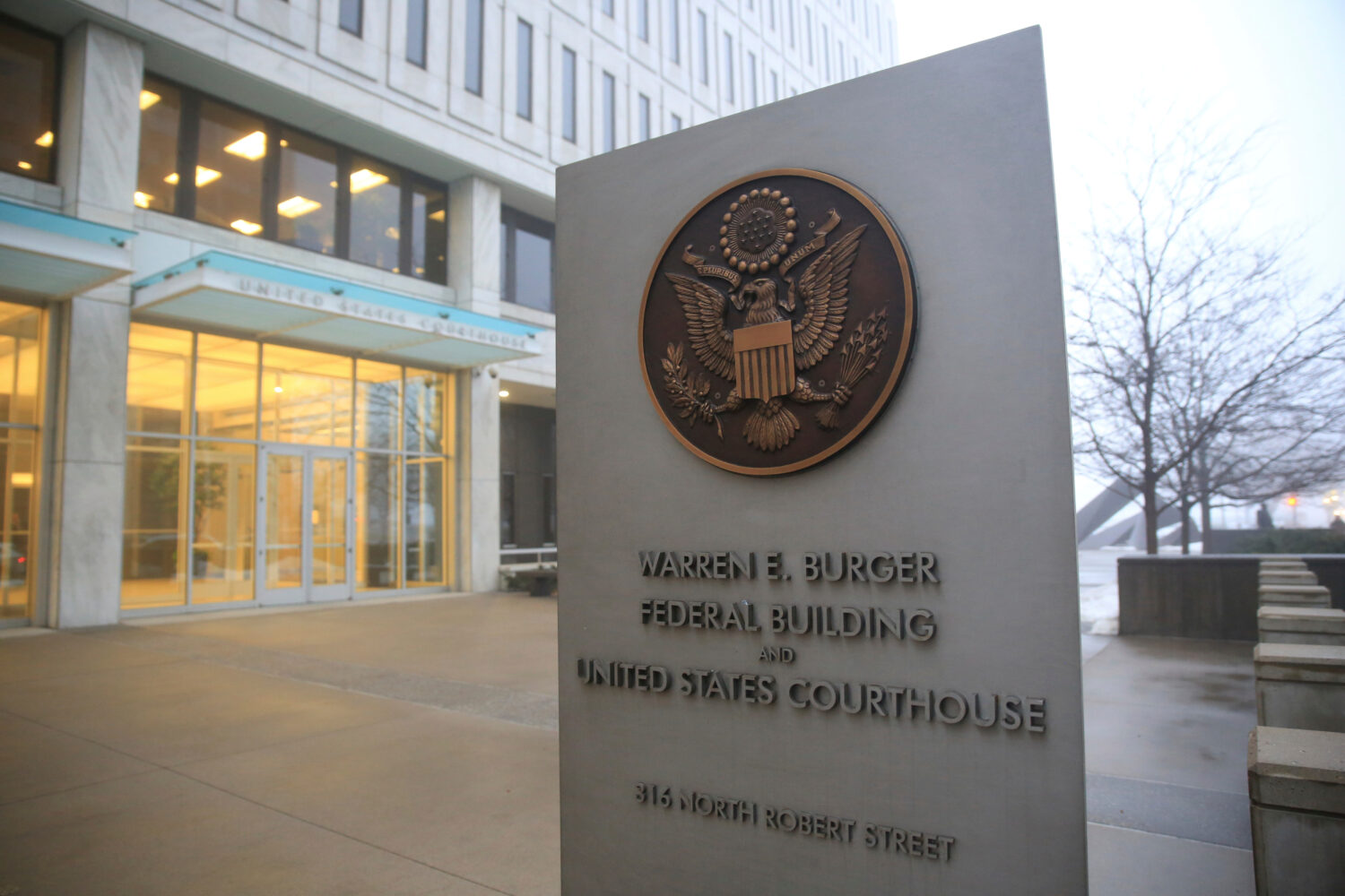 FILE - The U.S. District Courthouse for the District of Minnesota is shown on Wednesday, Dec. 15, 2...