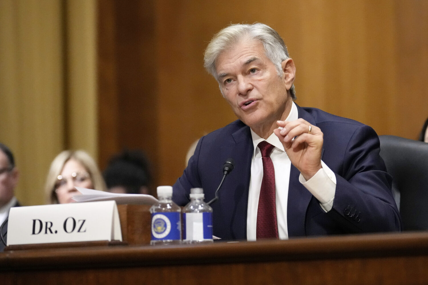 FILE - Dr. Mehmet Oz, President Donald Trump's pick to lead the Centers for Medicare and Medicaid S...