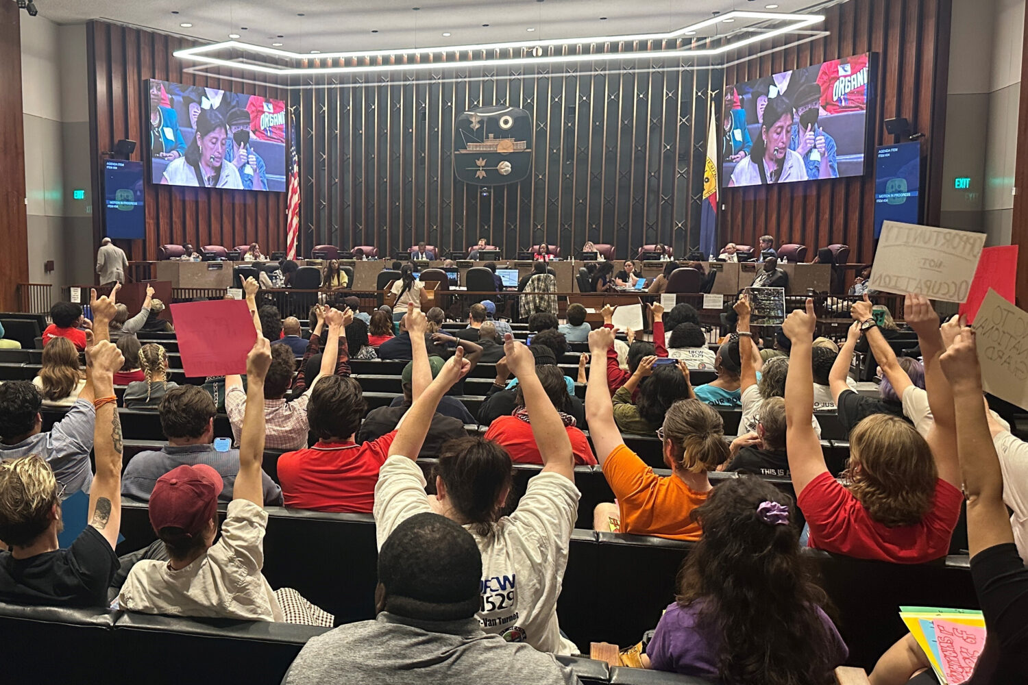 Sandra Pita (on screen) speaks at a Memphis City Council meeting on Tuesday, Sept. 23, 2025, in Mem...