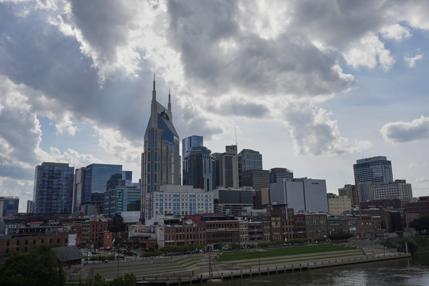 FILE - The Nashville, Tenn. skyline is seen July 15, 2025. (AP Photo/George Walker IV, file)Credit:...