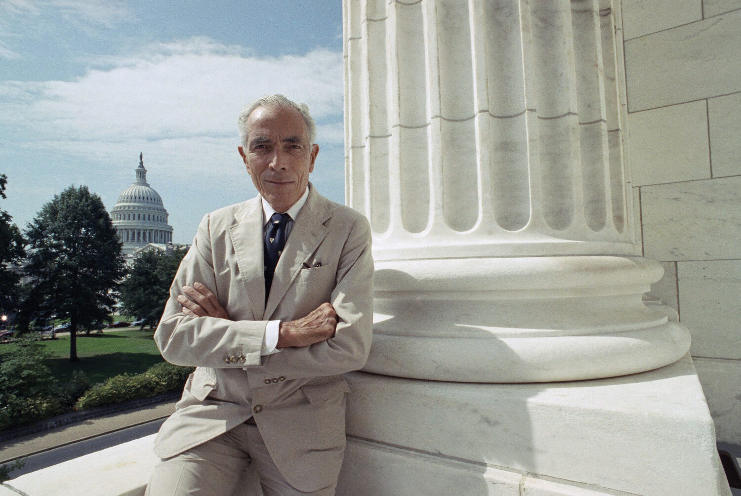 FILE - Sen. Claiborne Pell, D-R.I., is shown at Capitol Hill in Washington on Sept. 15, 1991. (AP P...