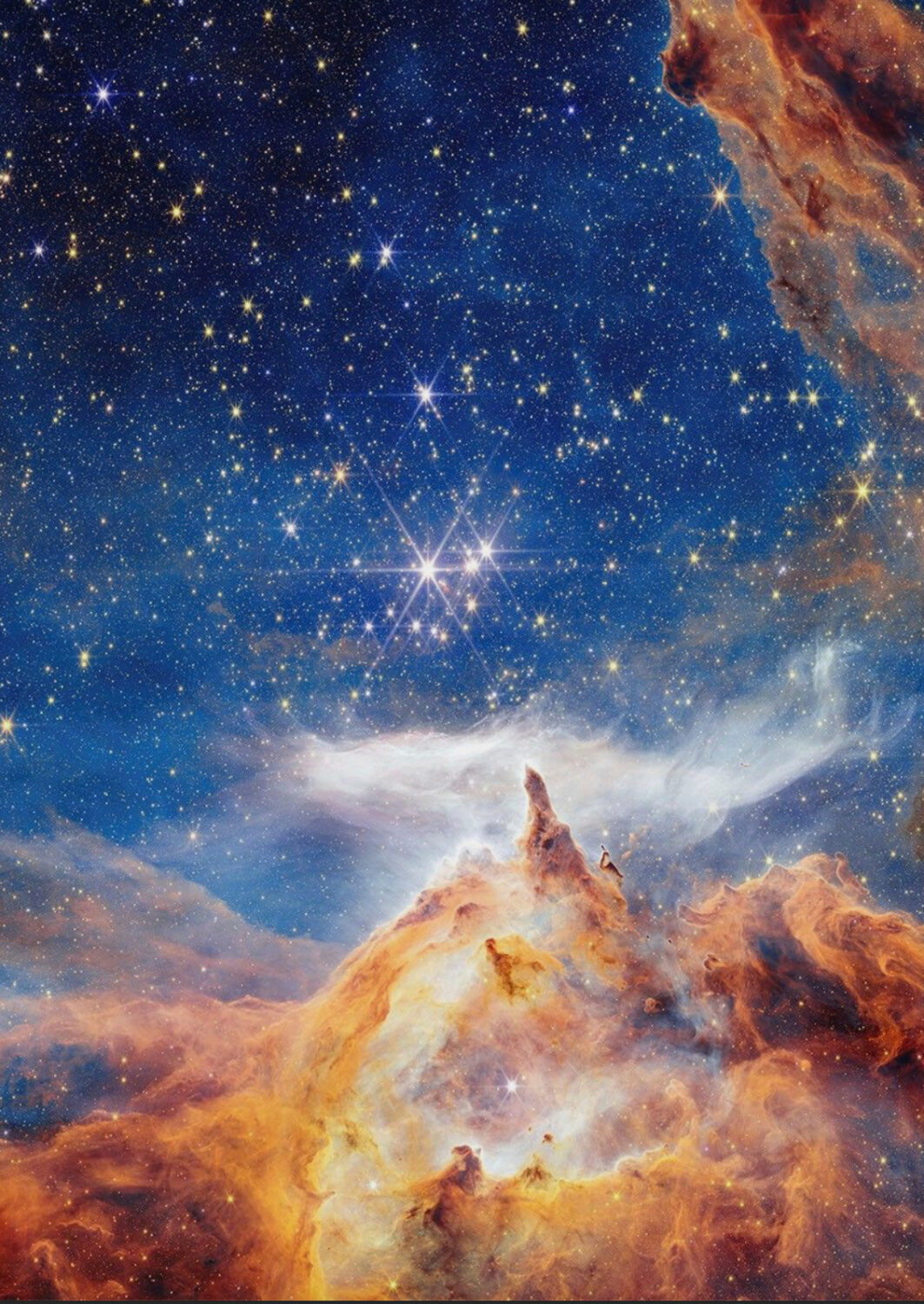 This image provided by NASA on Friday, Sept. 5, 2025, shows a scene of star birth in Pismis 24, a y...