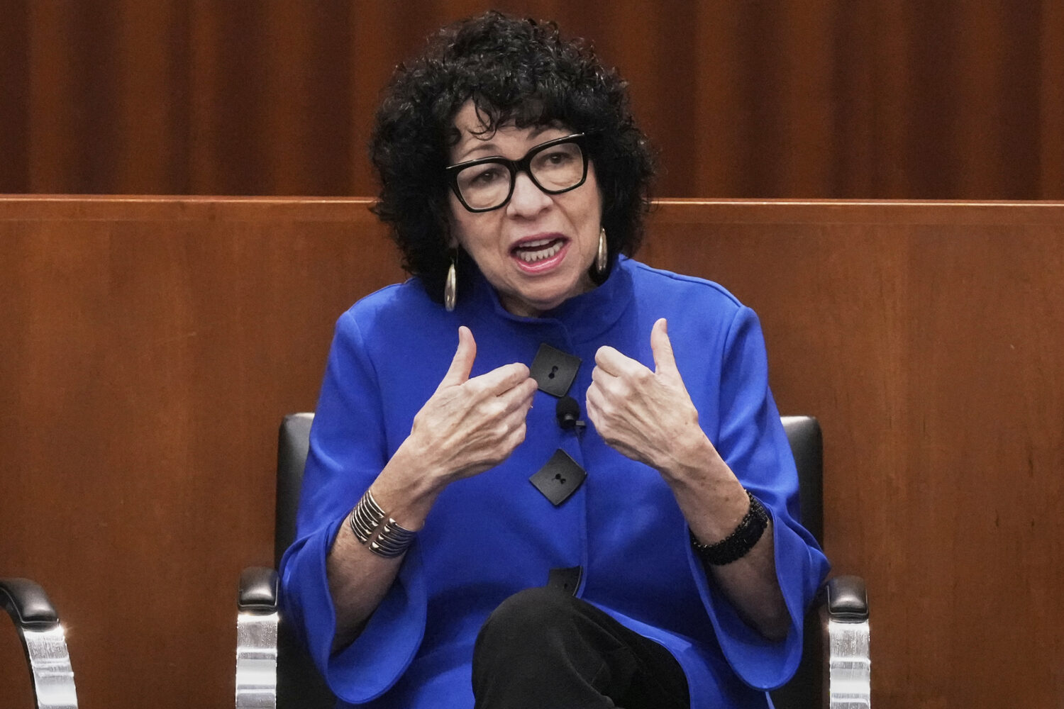 Supreme Court Justice Sonia Sotomayor speaks at the New York Law School's Constitution and Citizen ...