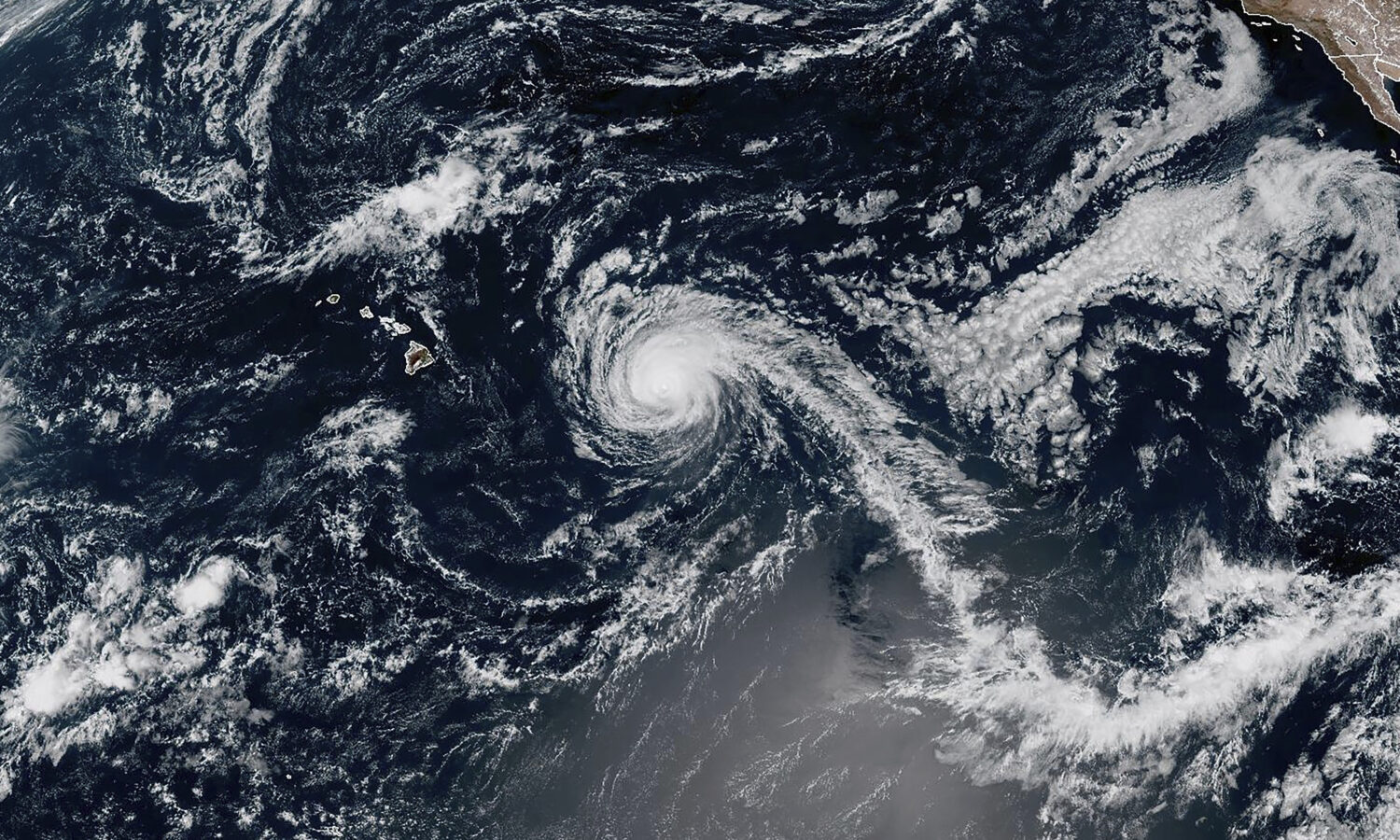 This Satellite image provided by National Oceanic and Atmospheric Administration (NOAA) shows Hurri...