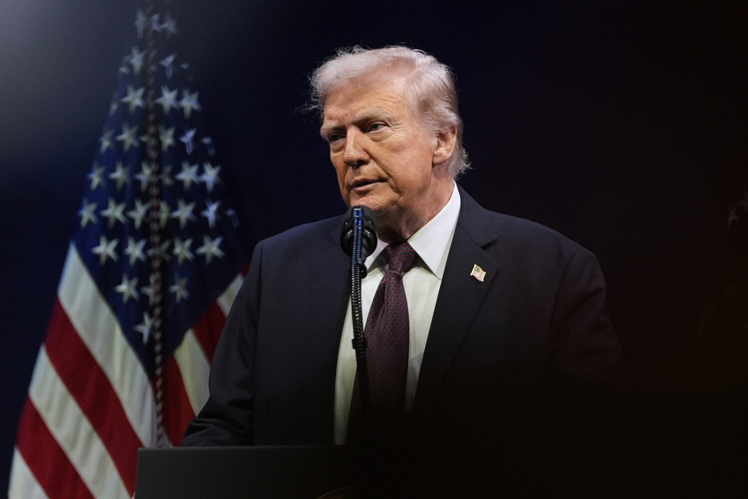 President Donald Trump speaks at a hearing of the Religious Liberty Commission at the Museum of the...