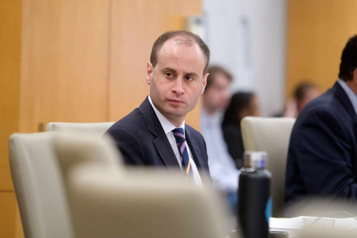 National Capital Planning Commission Chairman Will Scharf presides over a National Capital Planning...