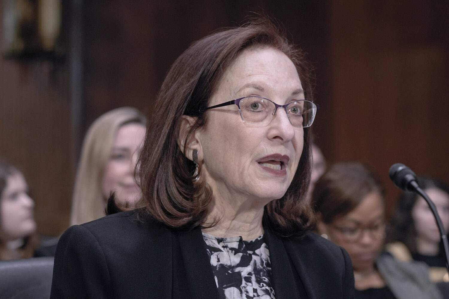 FILE - Shira Perlmutter, Register of Copyrights and Director of the U.S. Copyright Office, testifie...