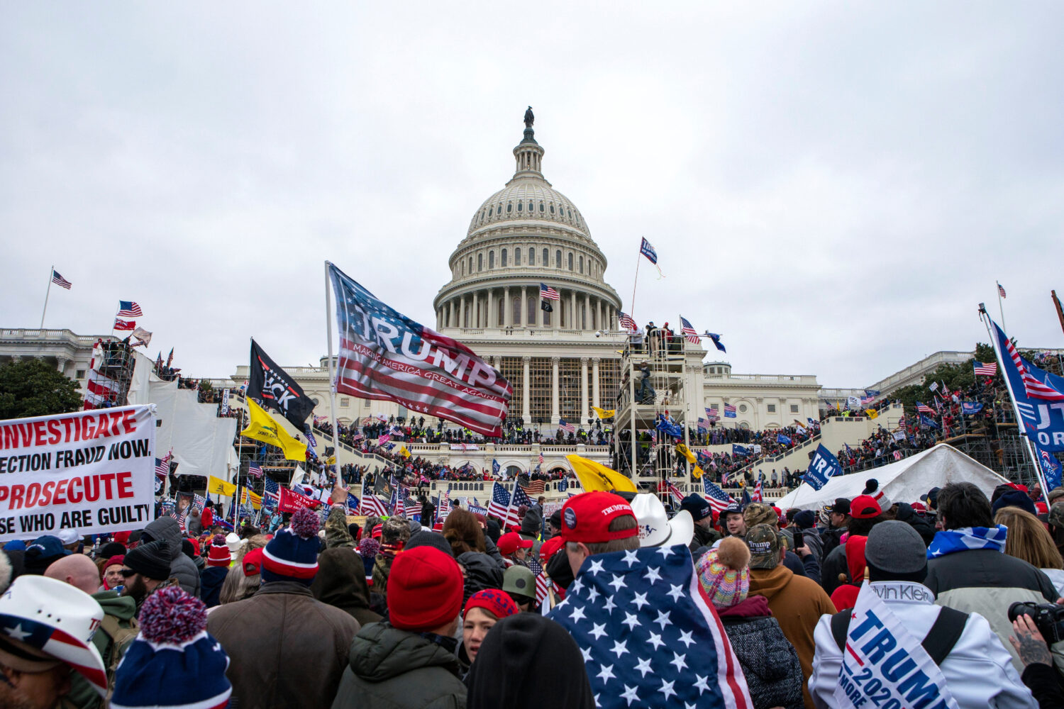 FILE - Rioters loyal to President Donald Trump rally at the U.S. Capitol in Washington, Jan. 6, 202...