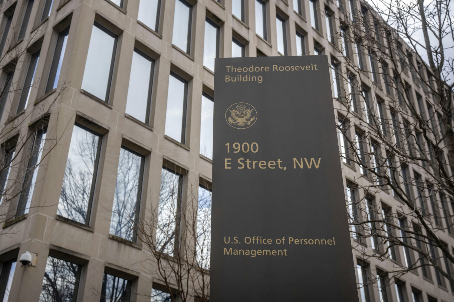 FILE - The Theodore Roosevelt Building, location of the U.S. Office of Personnel Management, is pic...