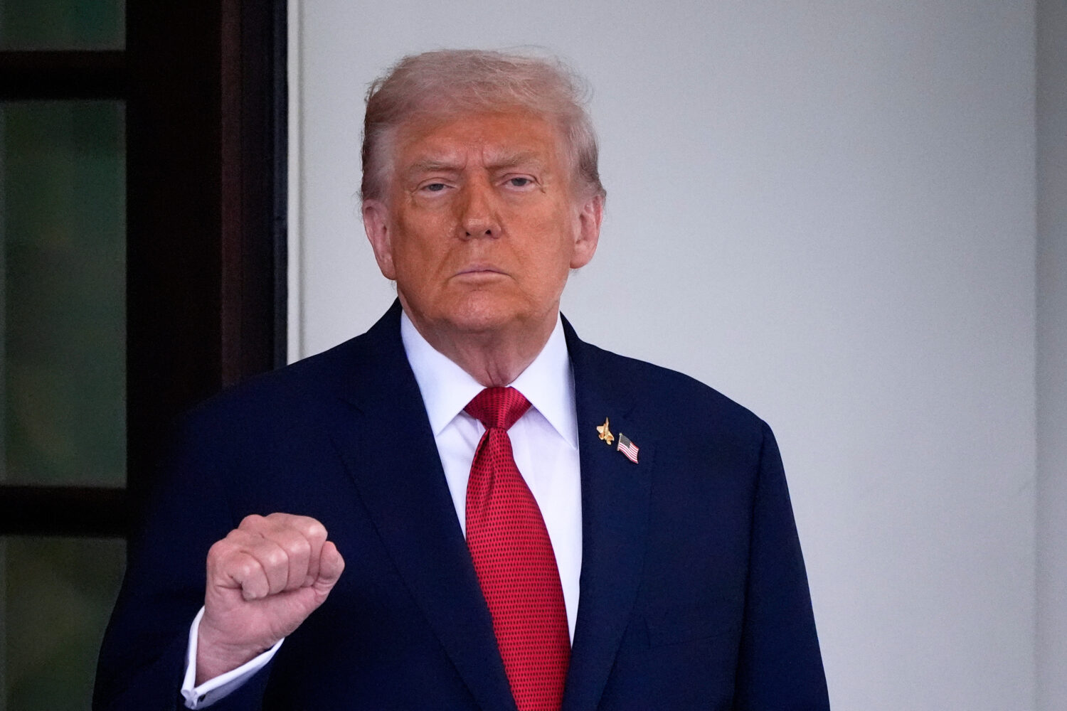 President Donald Trump walks out to greet Turkish President Recep Tayyip Erdogan at the White House...