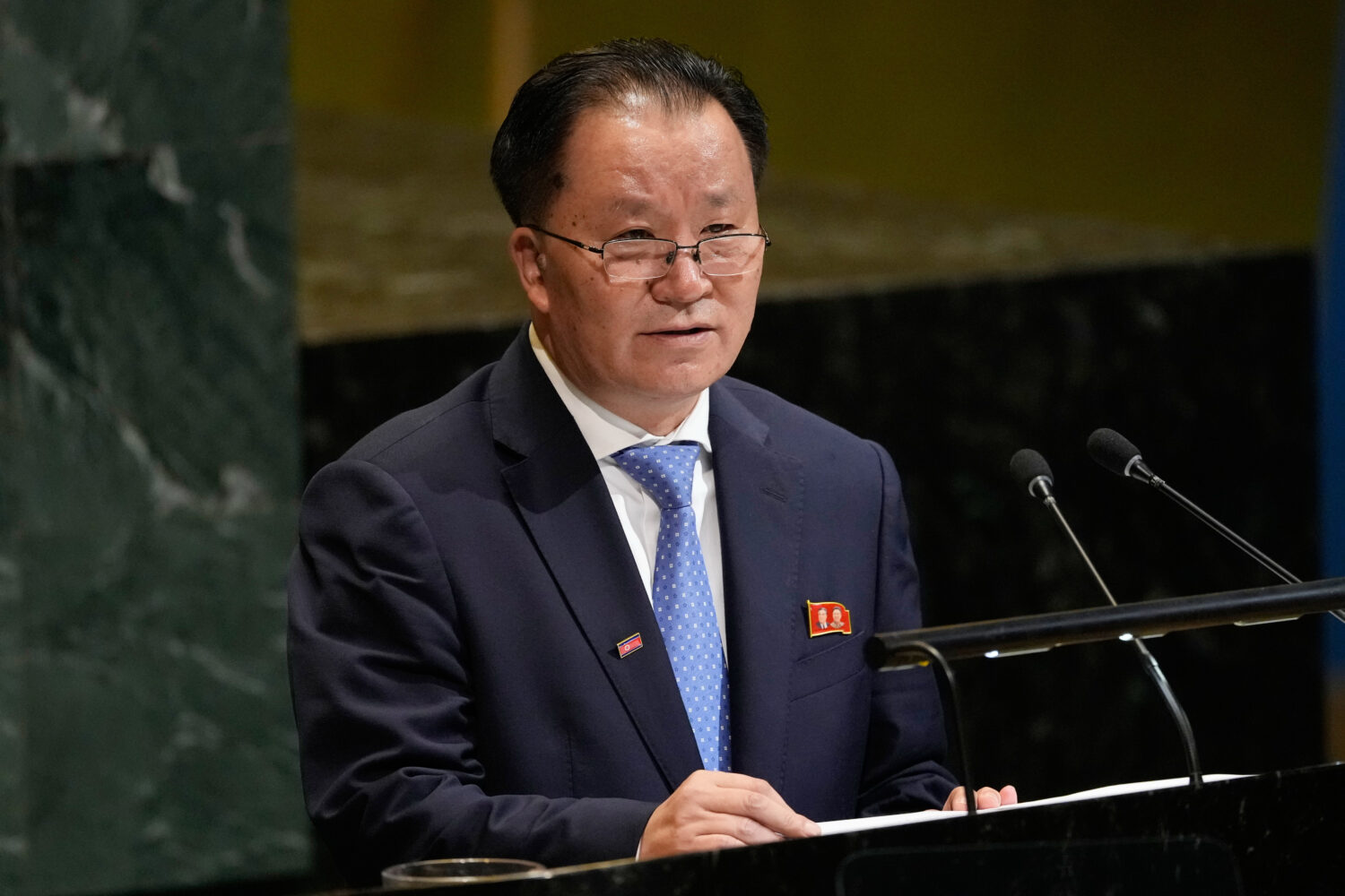 Vice Minister for Foreign Affairs for North Korea Kim Son Gyong addresses the 80th session of the U...