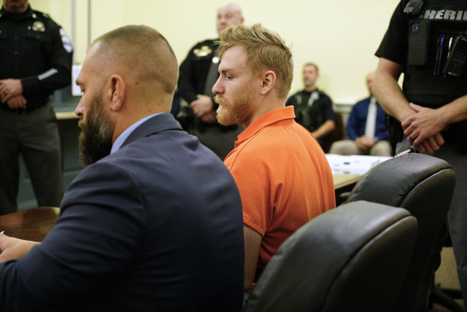 Shotsie Buck-Hayes sits beside defense attorney Edward Lavado in the General District Courtroom in ...