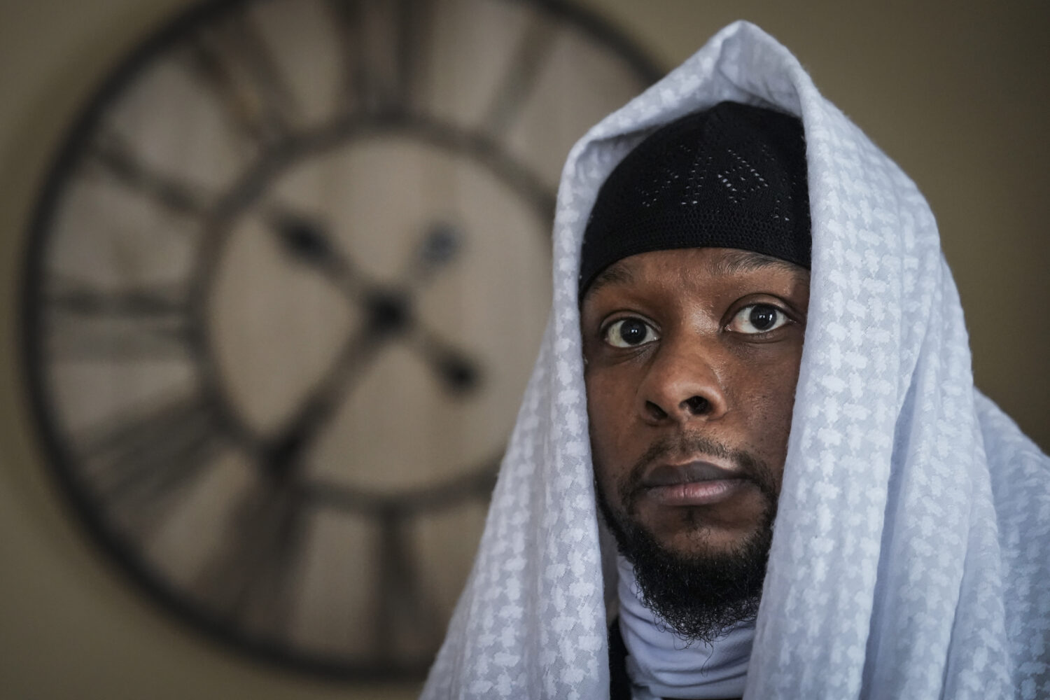 FILE - Myon Burrell poses for a photo at his home in Minneapolis, Dec. 17, 2020, two days after his...