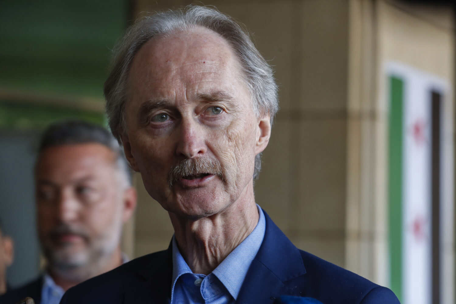 FILE - Geir Pedersen, the United Nations' special envoy to Syria, speaks to journalists in Damascus...