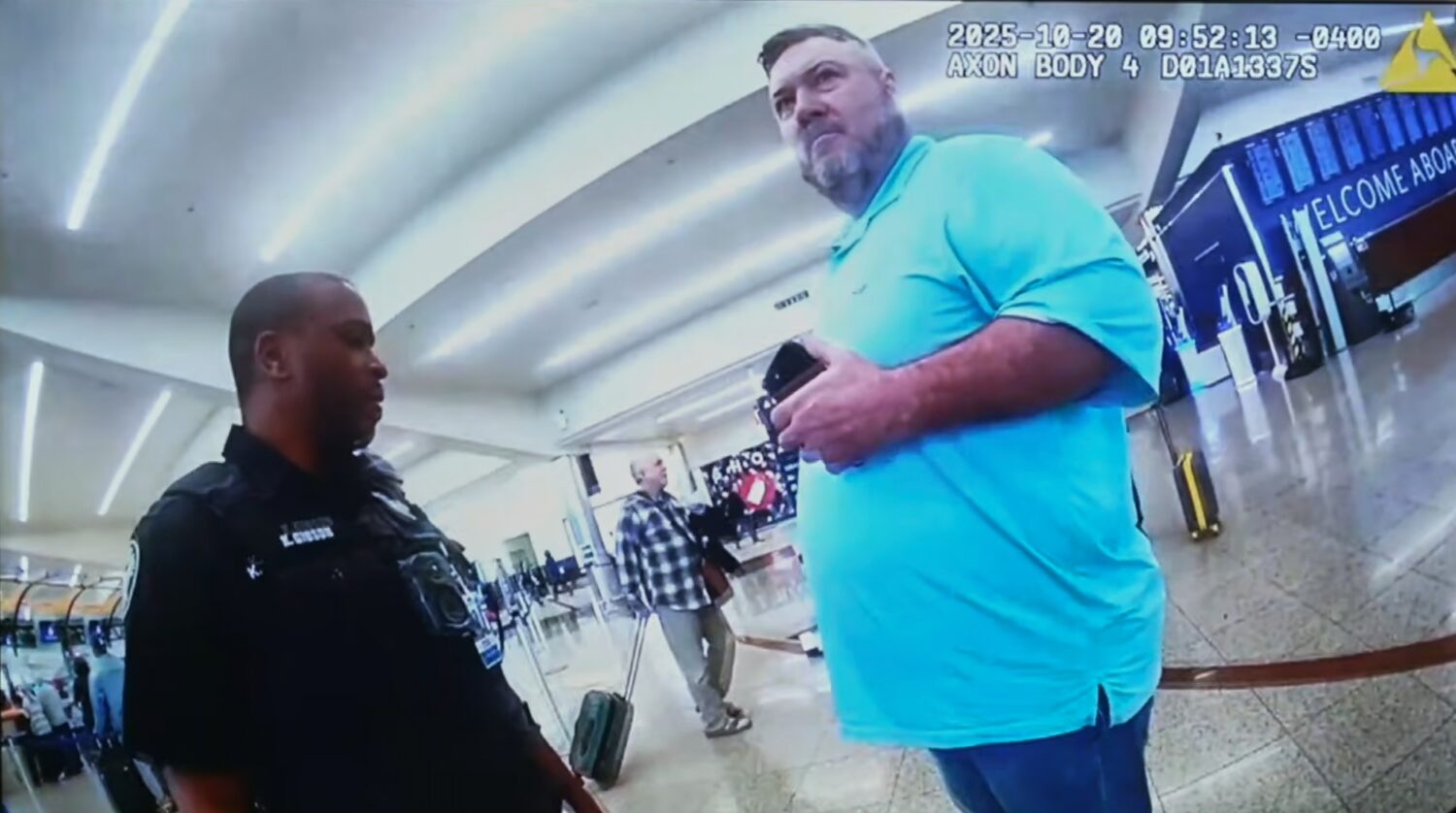 This image made from an Oct. 20, 2025, police body camera footage shows Billy Joe Cagle, of Carters...