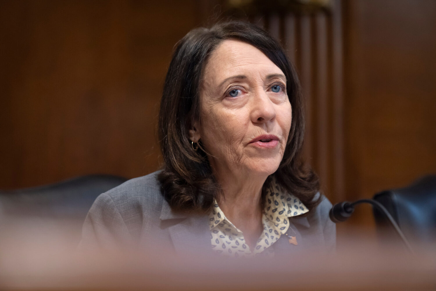 FILE - Sen. Maria Cantwell, D-Wash., speaks during a hearing of the Senate Committee on Energy and ...