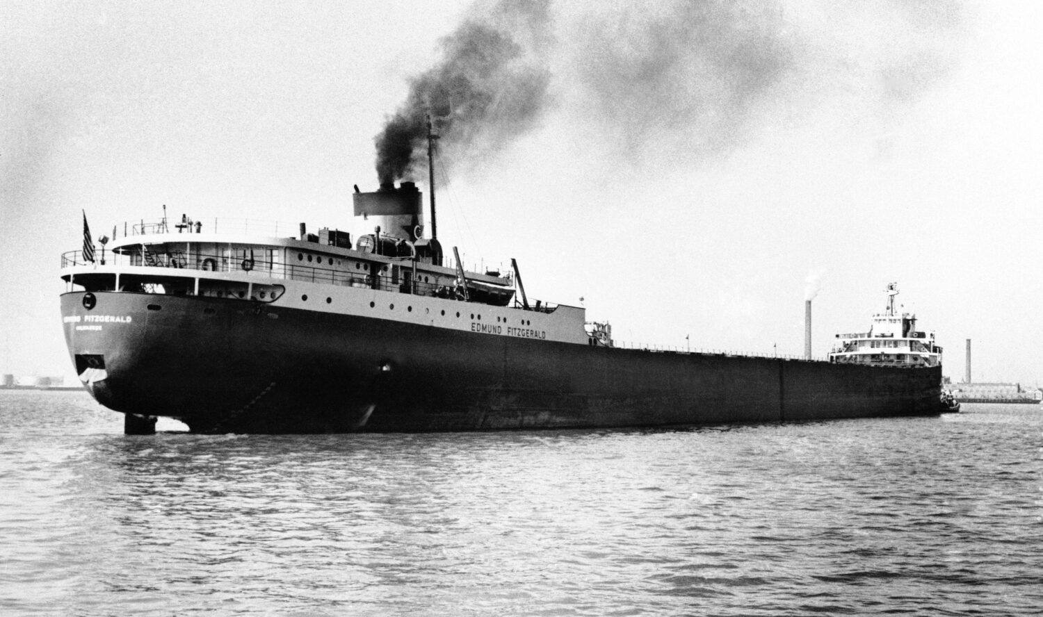 FILE - The Fitzgerald in a 1959 file photo, with a crew of 28 to 30 men, was carrying a load of 26,...
