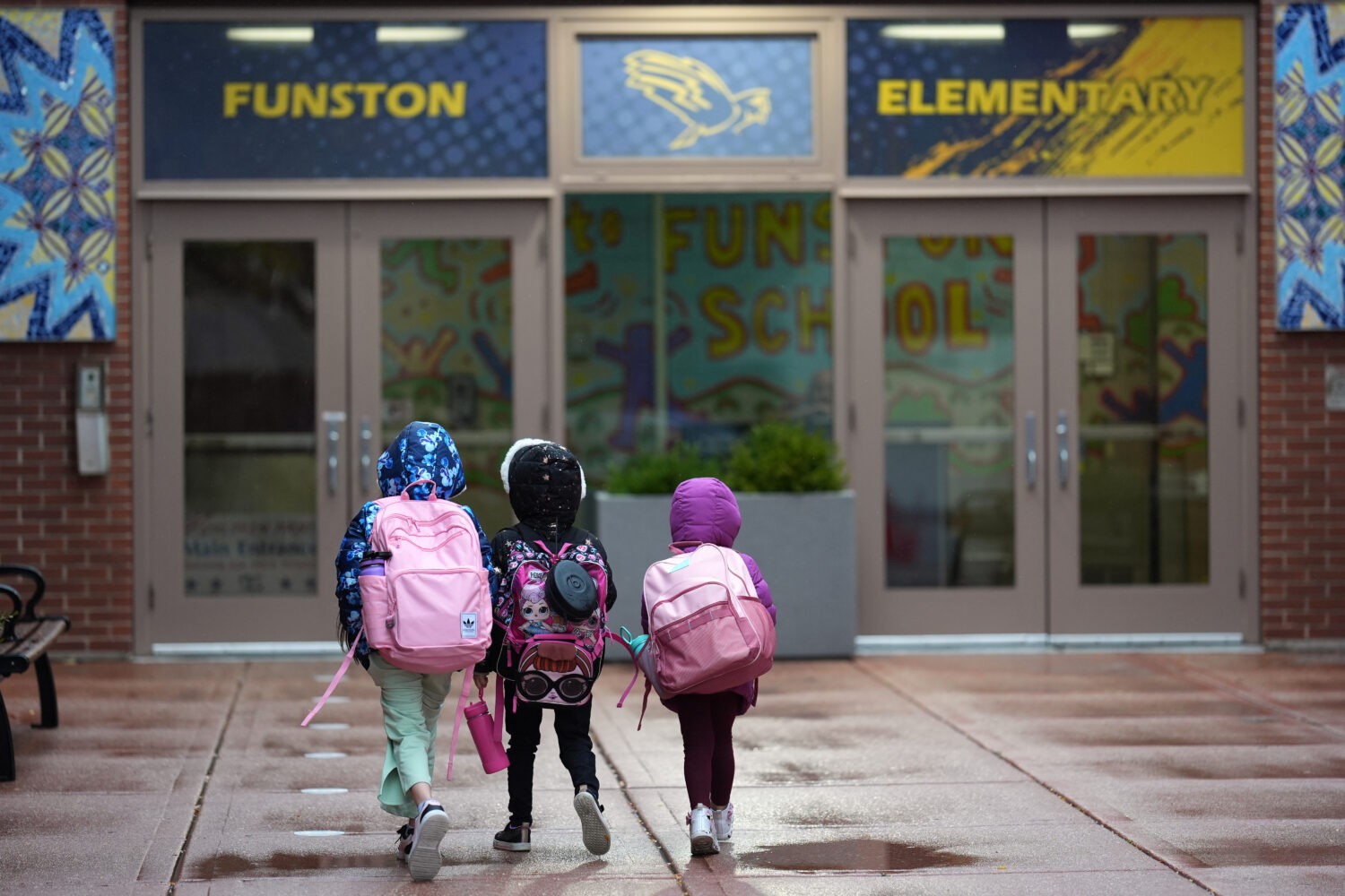 Three sisters, whose single mother fears being mistakenly detained by federal immigration agents be...