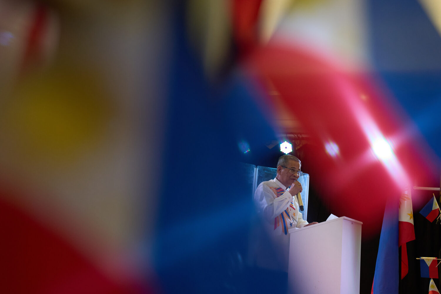 Bernie Benito speaks during a celebration for the designation of Filipino Town as a Clark County Cu...